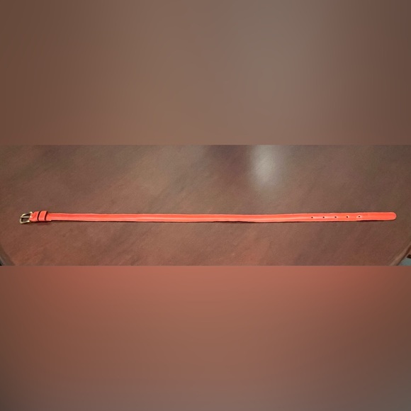 Red Coach Leather Belt Sz. Small - Picture 1 of 3